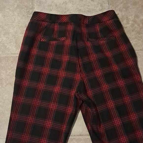 J Jill Plaid Premium Bi-Stretch Pant Size 10 Casual Tartin Academia Preowned - Picture 4 of 9